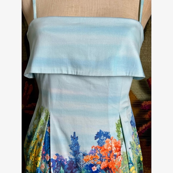 Anthropologie Sleeveless Fold-over Whimsical Dress XSP - Picture 9 of 16